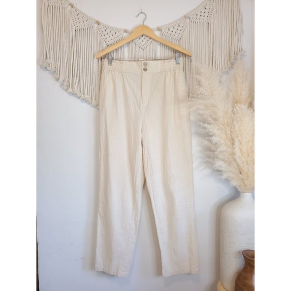 Very J Boutique Neutral Straight Pants M - Picture 2 of 7